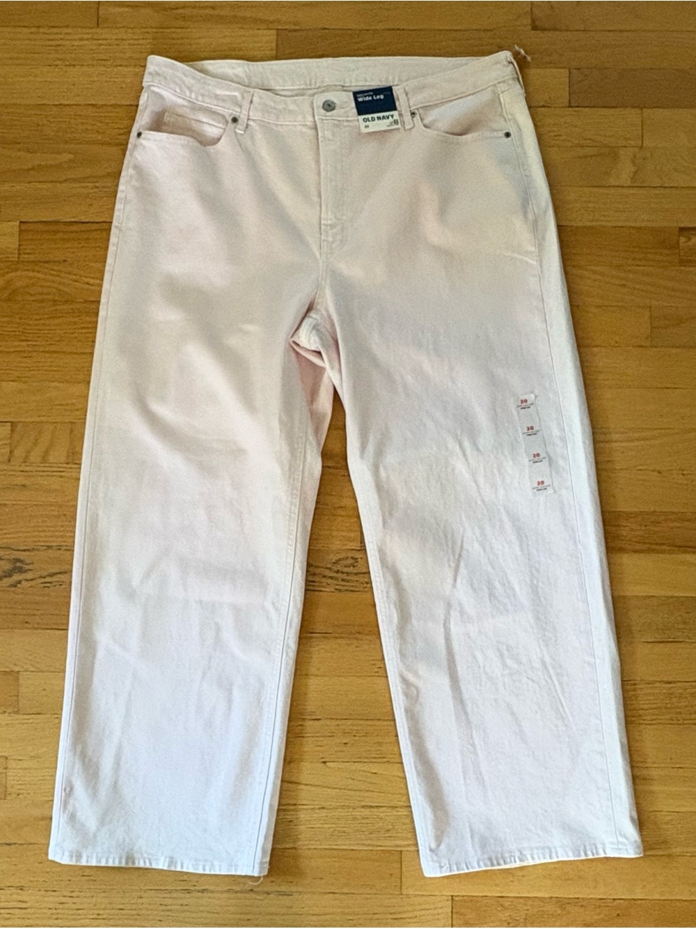 Old Navy High-Rise Super Wide Leg Pants - Light Pink Size 20